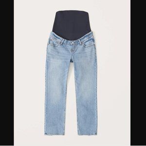 NWT Maternity Ankle Straight Jean Abercrombie A&F Comfort Stretch Denim Size 26